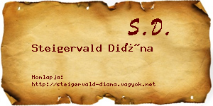 Steigervald Diána névjegykártya