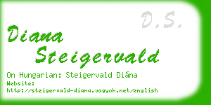 diana steigervald business card